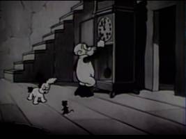 Halloween scary radio show - farmer alfalfa gets scared after going to bed at midnight